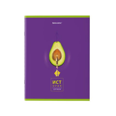 Тетради предметные, КОМПЛЕКТ 10 ПРЕДМЕТОВ, 48 л., глянцевый УФ-лак, BRAUBERG, &quot;AVOCADO&quot;, 404325