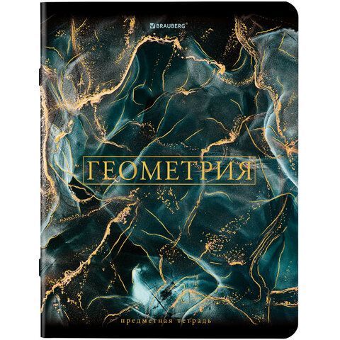 Тетради предметные, КОМПЛЕКТ 12 ПРЕДМЕТОВ, &quot;MARBLE&quot;, 48 л., SoftTouch, фольга, BRAUBERG, 404326