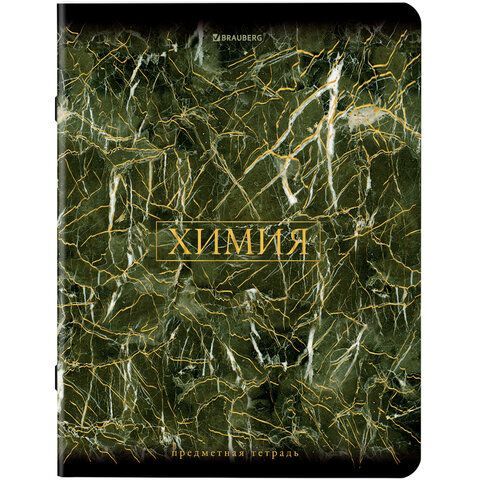 Тетради предметные, КОМПЛЕКТ 12 ПРЕДМЕТОВ, &quot;MARBLE&quot;, 48 л., SoftTouch, фольга, BRAUBERG, 404326