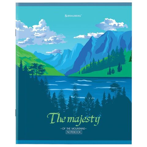 Тетрадь А5 48 л. BRAUBERG 10 шт. скоба, клетка, обложка картон, &quot;Majesty&quot; (микс в спайке), 404368
