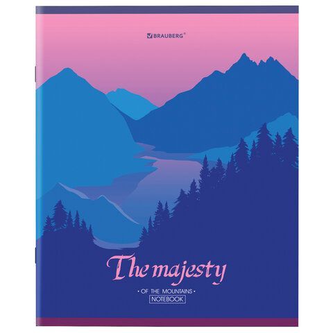 Тетрадь А5 48 л. BRAUBERG 10 шт. скоба, клетка, обложка картон, &quot;Majesty&quot; (микс в спайке), 404368