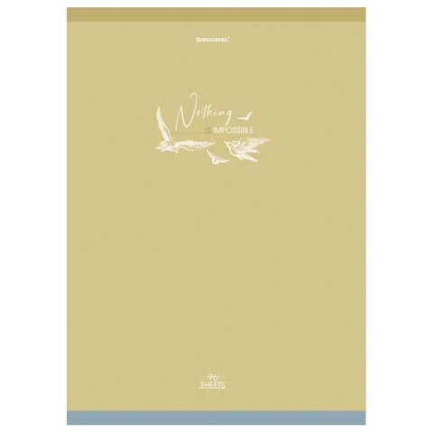 Тетради КОМПЛЕКТ 3 шт. А4, 96 л., BRAUBERG скоба, клетка, глянцевый лак, "Pastel", 404388