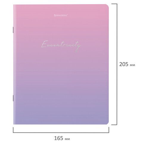 Тетради КОМПЛЕКТ 5 шт. А5, 48 л. BRAUBERG, скоба, клетка, SoftTouch, фольга, "Inspiration", 404399