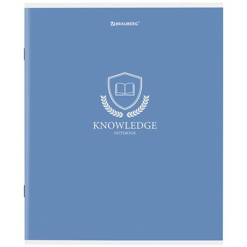 Тетрадь А5, 80 л., BRAUBERG 7 шт., скоба, клетка, обложка картон, &quot;Knowledge&quot;, 404409