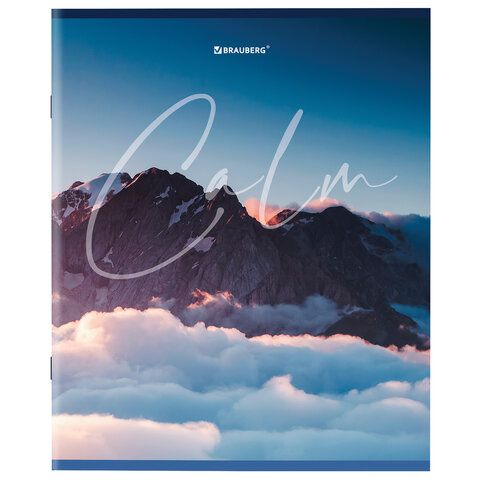 Тетрадь А5 96 л. BRAUBERG 5 шт. скоба, клетка, обложка картон, &quot;Calm&quot; (микс в спайке), 404435