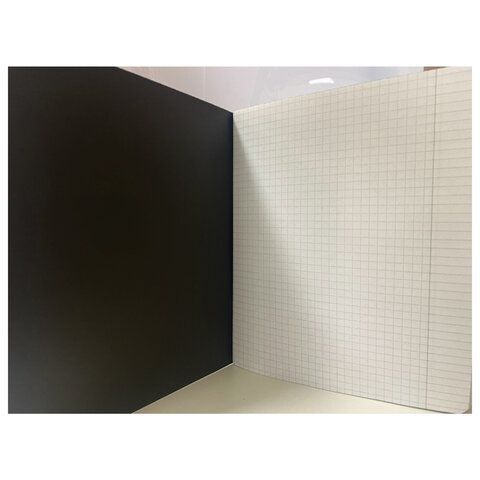 Тетрадь А5, 48 л., ПЗБМ 5 шт., скоба, клетка, Soft Touch, брайль 3D, &quot;БлэкТач&quot;, 028831