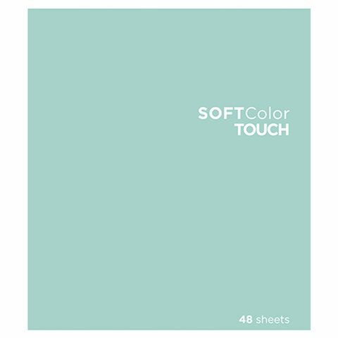 Тетрадь А5 48 л., ПЗБМ 5 шт., скоба, клетка, Soft Touch, брайль 3D, "СофтКолорТач", микс в спайке, 28213