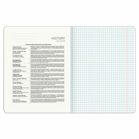 Тетрадь предметная PIGMENT 48 л., глянцевый УФ-лак, ИСТОРИЯ, клетка, подсказ, BRAUBERG 10 шт., 404765