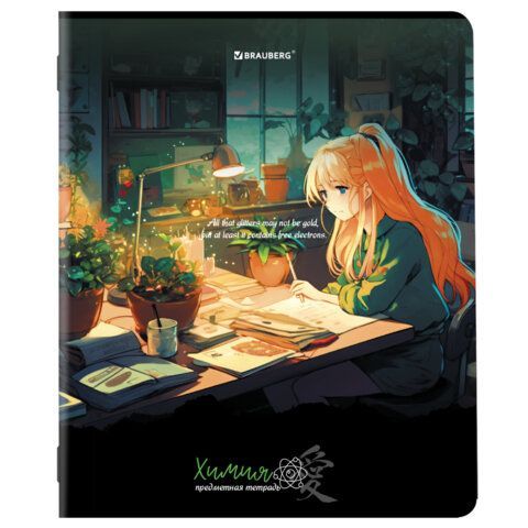 Тетради предметные, КОМПЛЕКТ 12 ПРЕДМЕТОВ, &quot;ANIME GIRLS&quot;, 48 л., матовая ламинация, BRAUBERG, 404832