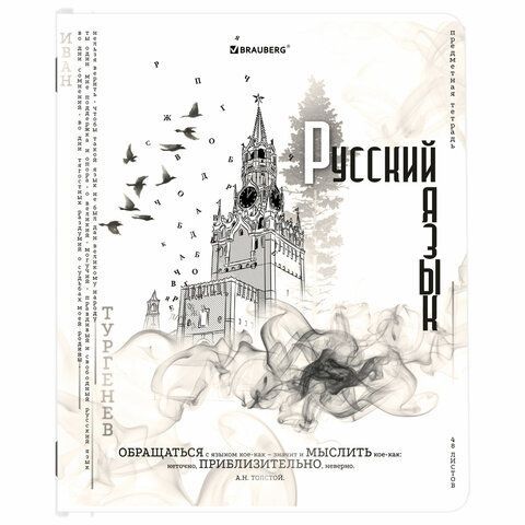 Тетради предметные, КОМПЛЕКТ 12 ПРЕДМЕТОВ, &quot;BLACK&amp;WHITE&quot;, 48 л., матовая ламинация, BRAUBERG, 404835