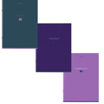 Тетради ДЭК А4 96 л. КОМПЛЕКТ 3 шт. BRAUBERG скоба, клетка, глянцевый лак, "Monocolor", 404869