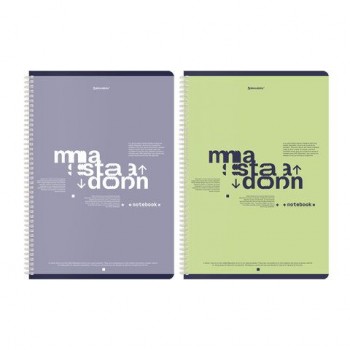 Тетради ДЭК А4 96 л. КОМПЛЕКТ 2 шт. BRAUBERG гребень, клетка, TWIN-лак, "Моноколор_2", 404876