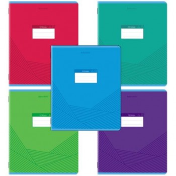 Тетради ДЭК А5 48 л. КОМПЛЕКТ 5 шт. BRAUBERG, скоба, клетка, выборочный лак, "КЛАССИКА", 404908