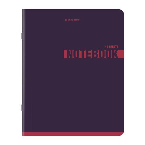 Тетради ДЭК А5 48 л. КОМПЛЕКТ 5 шт. BRAUBERG скоба, клетка, SoftTouch, "NoteColor", 404910