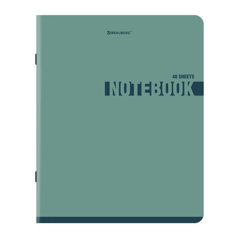 Тетради ДЭК А5 48 л. КОМПЛЕКТ 5 шт. BRAUBERG скоба, клетка, SoftTouch, "NoteColor", 404910
