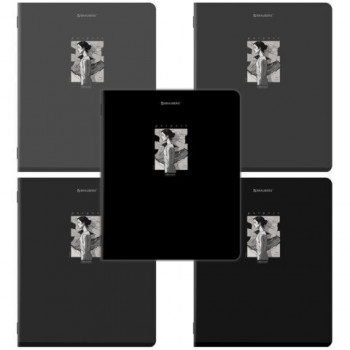 Тетради ДЭК А5 48 л. КОМПЛЕКТ 5 шт. BRAUBERG, скоба, клетка, SoftTouch, "PURPOSE", 404914