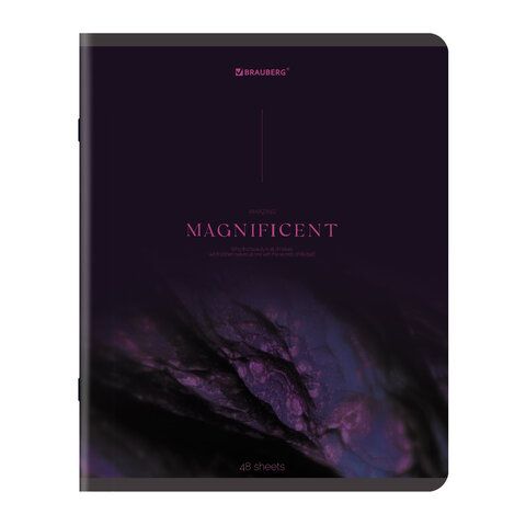 Тетради ДЭК А5 48 л. КОМПЛЕКТ 5 шт. BRAUBERG скоба, клетка, SoftTouch, "Peaceful", 404926