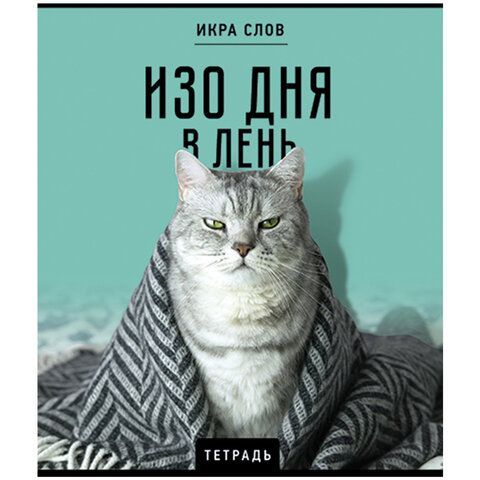 Тетрадь А5 48л. ПЗБМ 10 шт. скоба, клетка, конгрев, TWIN лак, Икра слов, (5 видов), 27377