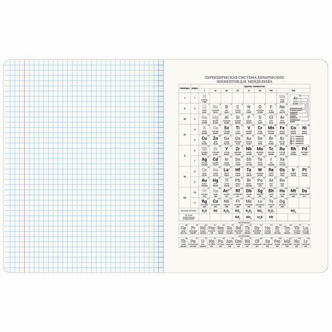 Тетрадь предметная ДАТЫ 48л, TWIN-лак, ХИМИЯ, клетка, подсказ, BRAUBERG 10 шт., 405133