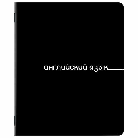 Тетради предметные, КОМПЛЕКТ 12 ПРЕДМЕТОВ, 48л, обложка картон, BRAUBERG, BLACK, 405164