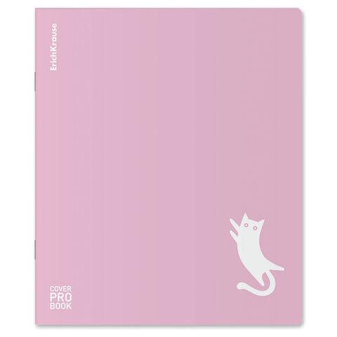 Тетрадь обложка пластик, А5 48л. скоба, клетка, ErichKrause, Brave cats (микс в спайк, 61955