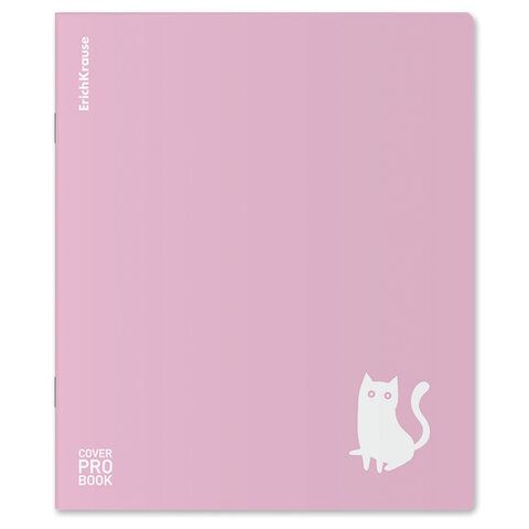 Тетрадь обложка пластик, А5 48л. скоба, клетка, ErichKrause, Brave cats (микс в спайк, 61955