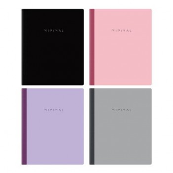 Тетрадь А5 96л. BRAUBERG 12 шт. на сшивке с корешком, клетка, обложка картон, Minimal, 405287