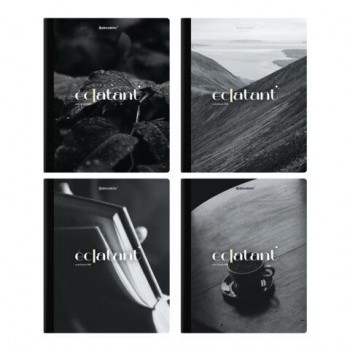 Тетрадь А5 96л. BRAUBERG 12 шт. на сшивке с корешком, клетка, обложка картон, Simplicity, 405288