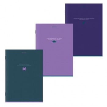 Тетрадь А4, 96 л., BRAUBERG, скоба, клетка, глянцевый лак, "Monocolor", (микс в спайке), 405322