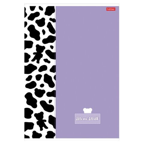 Тетрадь А4 96л. HATBER скоба, клетка, матовая ламинация, Mimimilk (микс в спайке), 087003, 96Т4лВ1