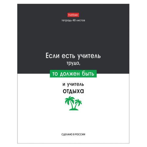 Тетрадь А5 48л. HATBER 10 шт. скоба, клетка, обложка картон, Люблю школу (микс в коробе), 078565, 48Т5В1