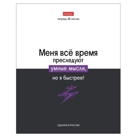 Тетрадь А5 48л. HATBER 10 шт. скоба, клетка, обложка картон, Люблю школу (микс в коробе), 078565, 48Т5В1