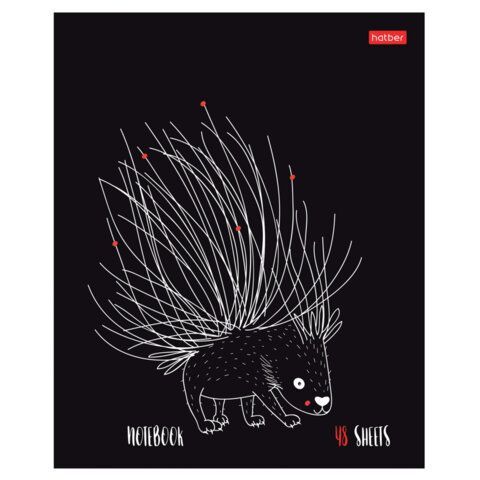 Тетрадь А5 48л. HATBER 10 шт. скоба, клетка, обложка картон, Нескучные герои (микс в спайке), 088361, 48Т5В1