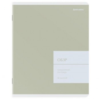 Тетрадь предметная MonoPastel 48л, пластиковая обложка, ОБЗР, клетка, подсказ, BRAUBERG 20 шт., 405513