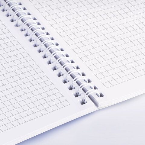 Тетради ДЭК А5 48 л. КОМПЛЕКТ 4 шт., BRAUBERG, гребень, клетка, 80 г/м2, SoftTouch, Minimal, 405579