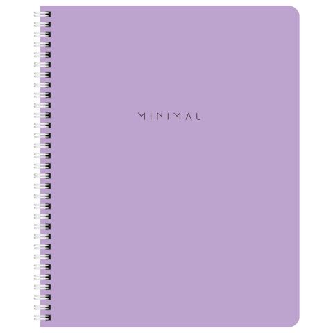 Тетради ДЭК А5 48 л. КОМПЛЕКТ 4 шт., BRAUBERG, гребень, клетка, 80 г/м2, SoftTouch, Minimal, 405579