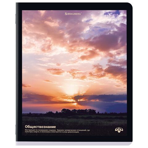 Тетради предметные, КОМПЛЕКТ 12 ПРЕДМЕТОВ, 48л, матовая ламинация, BRAUBERG, ПРИРОДА, 405606