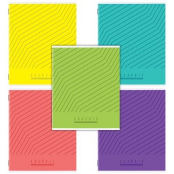 Тетрадь А5, 48 л., STAFF 40 шт., скоба, клетка, офсет №2 ЭКОНОМ, обложка картон, ЯРКАЯ, 405624