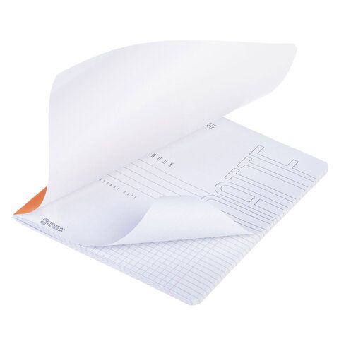 Тетрадь А5 48л. HATBER 25 шт. скоба, клетка, Soft-touch ламинация, SoloMatte_Шафран, 092731, 48Т5лВ1
