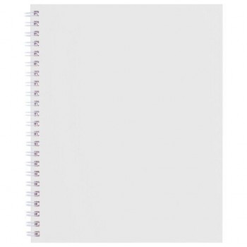 Тетрадь А5 96л. HATBER гребень, клетка, Soft-touch ламинация, SoloMatte_Арктический б, 96Т5лВ1гр