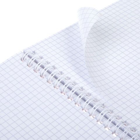 Тетрадь А5 96л. HATBER гребень, клетка, Soft-touch ламинация, SoloMatte_Арктический б, 96Т5лВ1гр