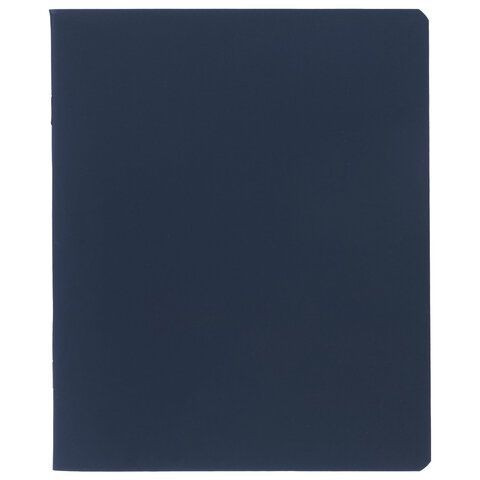 Тетрадь А5 96л. HATBER 15 шт. скоба, клетка, Soft-touch ламинация, SoloMatte_Сапфир, 092748, 96Т5лВ1