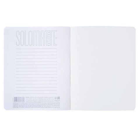 Тетрадь А5 96л. HATBER 15 шт. скоба, клетка, Soft-touch ламинация, SoloMatte_Сапфир, 092748, 96Т5лВ1