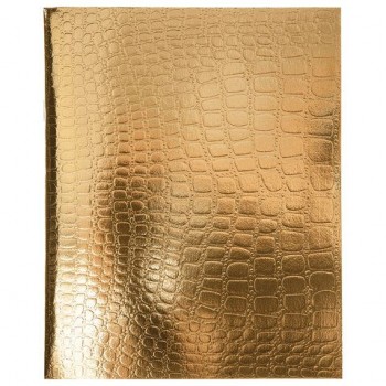 Тетрадь бумвинил А5 96л. скоба, офсет №1, клетка, с полями, HATBER 15 шт., ЗОЛОТО Metallic C, 96Т5бвВ1