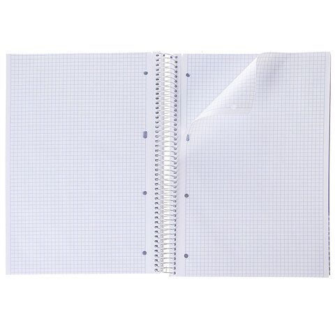 Тетрадь А4 160л. HATBER спираль, клетка, обложка твердая, глянцевая ламинация, Россия, 160Тт4В1сп_3555