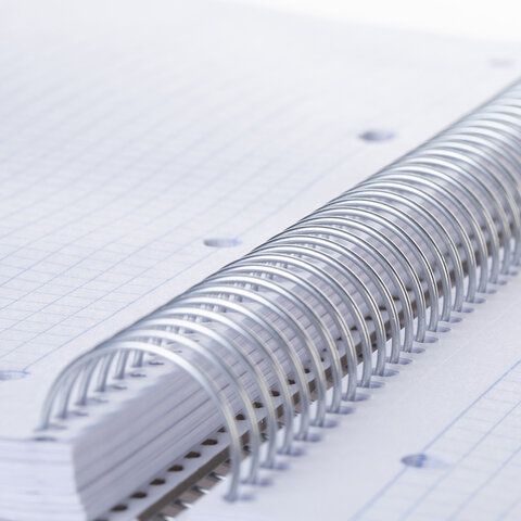 Тетрадь А4 160л. HATBER спираль, клетка, обложка твердая, глянцевая ламинация, Россия, 160Тт4В1сп_3555