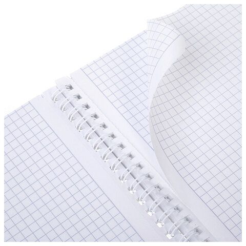 Тетрадь А4 80л. HATBER гребень, клетка, тиснение, LEO-принт (микс в спайке), 092755, 80Т4тВ1гр