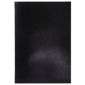 Тетрадь бумвинил А4 96л. скоба, офсет №1, клетка, ЧЕРНАЯ Metallic, HATBER, 093028, 96Т4бвВ3