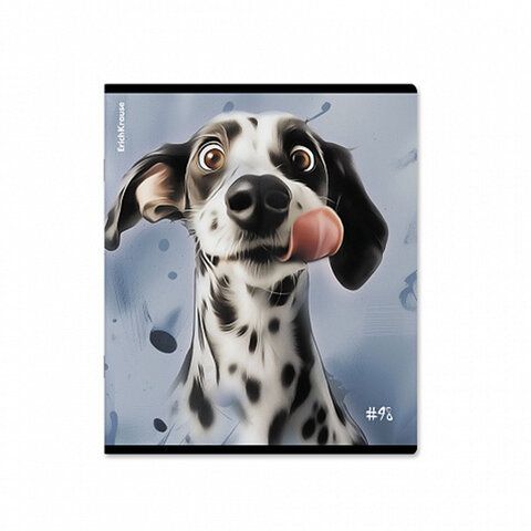 Тетрадь А5 48л. ErichKrause, скоба, клетка, TWIN лак, Goofy (микс в спайке), 64871