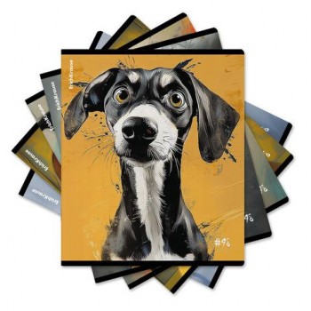 Тетрадь А5 48л. ErichKrause, скоба, клетка, TWIN лак, Goofy (микс в спайке), 64871